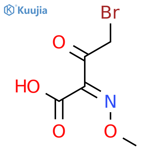 4-Bromo-2-(methoxyimino)-3-oxobutanoic acid structure