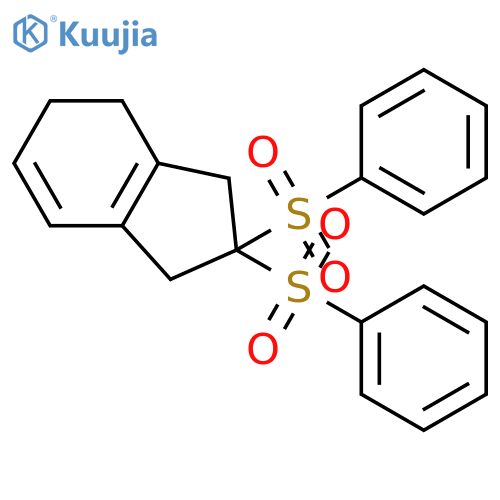 1H-INDENE, 2,3,4,5-TETRAHYDRO-2,2-BIS(PHENYLSULFONYL)- structure