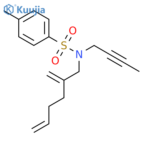 Benzenesulfonamide, N-2-butynyl-4-methyl-N-(2-methylene-5-hexenyl)- structure