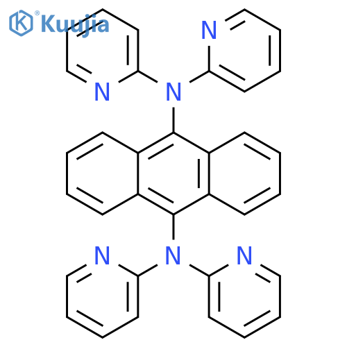 9,10-Anthracenediamine, N,N,N',N'-tetra-2-pyridinyl- structure