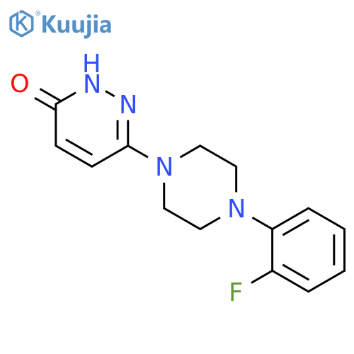 3(2H)-PYRIDAZINONE, 6-[4-(2-FLUOROPHENYL)-1-PIPERAZINYL]- structure