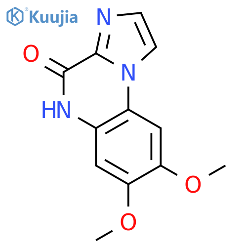 IMIDAZO[1,2-A]QUINOXALIN-4(5H)-ONE, 7,8-DIMETHOXY- structure
