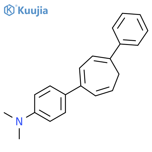 Benzenamine, N,N-dimethyl-4-(4-phenyl-1,3,6-cycloheptatrien-1-yl)- structure