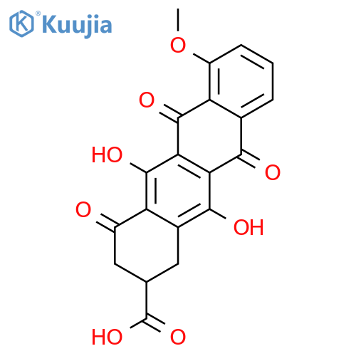 1,2,3,4,6,11-Hexahydro-5,12-dihydroxy-7-methoxy-4,6,11-trioxo-2-naphthacenecarboxylic Acid structure