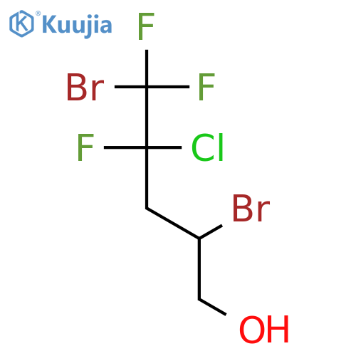 4-Chloro-2,5-dibromo-4,5,5-trifluoropentan-1-ol structure
