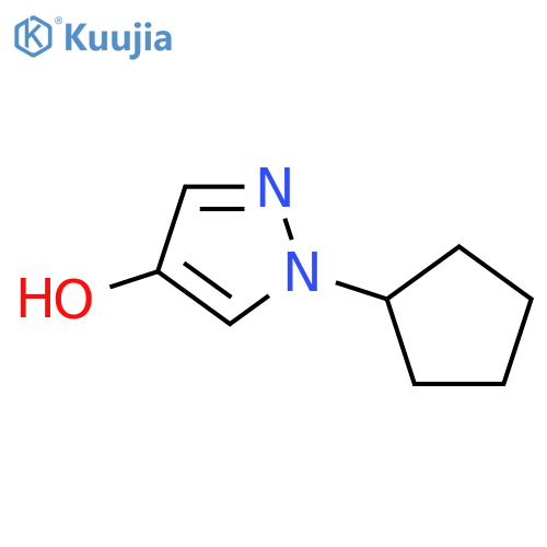 1-cyclopentyl-1H-pyrazol-4-ol structure