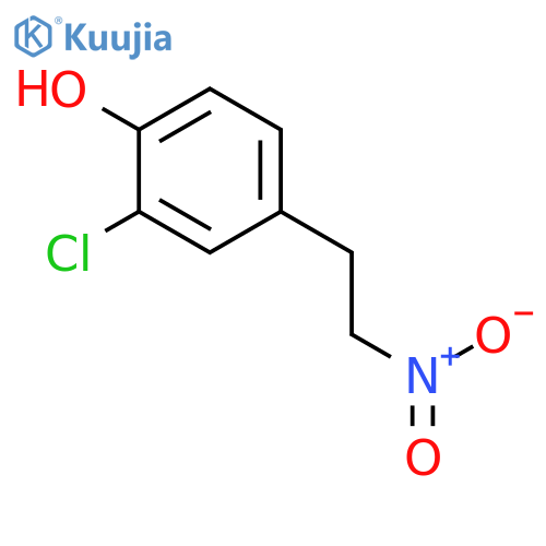 2-chloro-4-(2-nitroethyl)phenol structure