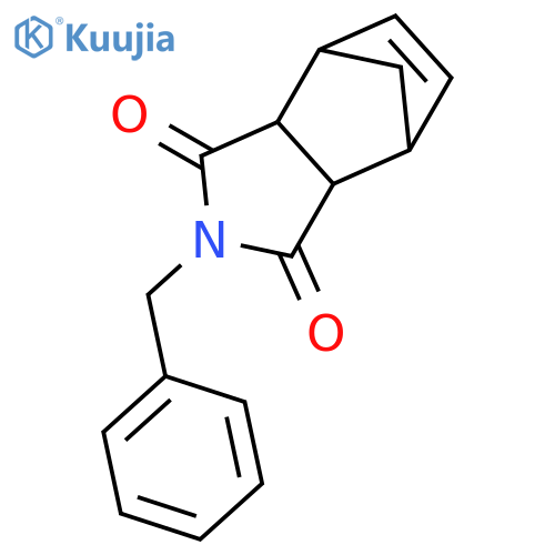 4,7-Methano-1H-isoindole-1,3(2H)-dione, 3a,4,7,7a-tetrahydro-2-(phenylmethyl)-, (3aR,4S,7R,7aS)-rel- structure