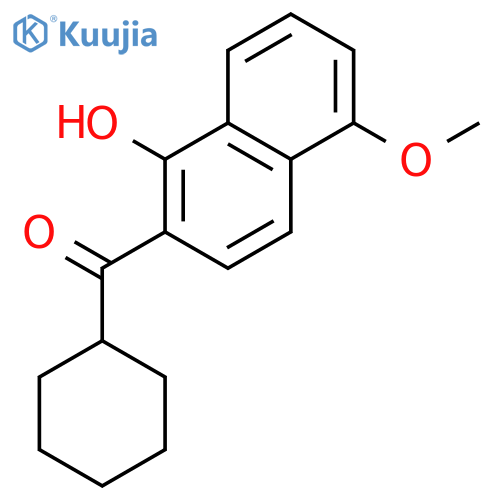 Methanone, cyclohexyl(1-hydroxy-5-methoxy-2-naphthalenyl)- structure