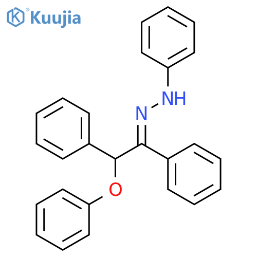 Ethanone, 2-phenoxy-1,2-diphenyl-, phenylhydrazone, (E)- structure