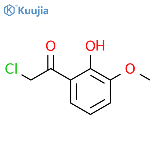 2-chloro-1-(2-hydroxy-3-methoxyphenyl)ethan-1-one structure