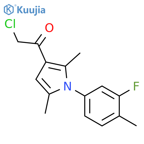 2-Chloro-1-1-(3-Fluoro-4-Methylphenyl)-2,5-Dimethyl-1h-Pyrrol-3-YlEthan-1-One structure