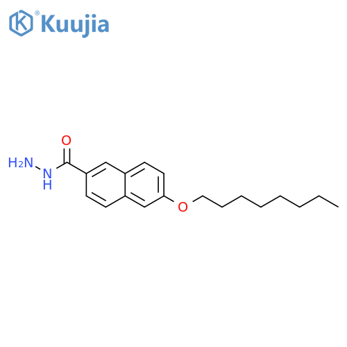 2-Naphthalenecarboxylic acid, 6-(octyloxy)-, hydrazide structure