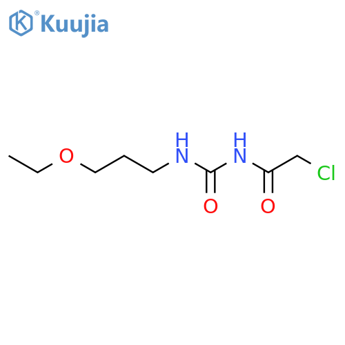 3-(2-chloroacetyl)-1-(3-ethoxypropyl)urea structure