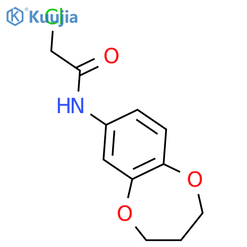 2-Chloro-N-(3,4-dihydro-2H-1,5-benzodioxepin-7-yl)acetamide structure