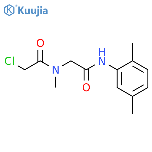 2-chloro-N-{(2,5-dimethylphenyl)carbamoylmethyl}-N-methylacetamide structure