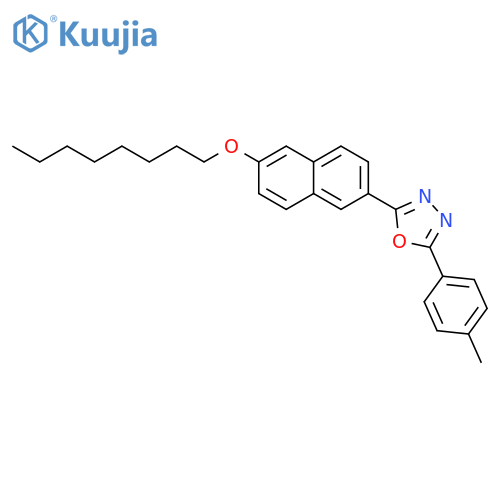 1,3,4-OXADIAZOLE, 2-(4-METHYLPHENYL)-5-[6-(OCTYLOXY)-2-NAPHTHALENYL]- structure