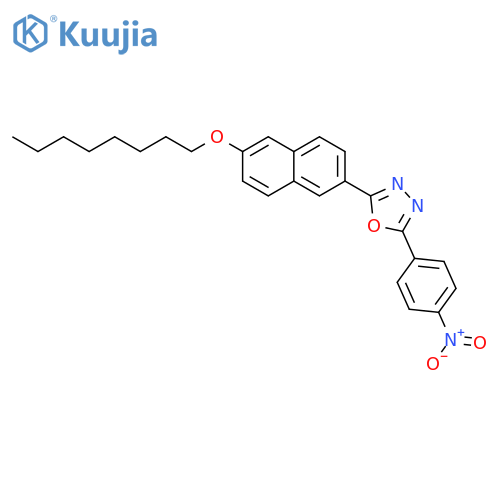 1,3,4-OXADIAZOLE, 2-(4-NITROPHENYL)-5-[6-(OCTYLOXY)-2-NAPHTHALENYL]- structure