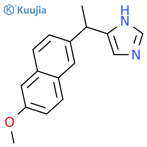 1H-IMIDAZOLE, 4-[1-(6-METHOXY-2-NAPHTHALENYL)ETHYL]- structure