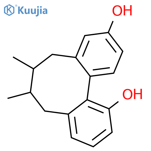 DIBENZO[A,C]CYCLOOCTENE-1,10-DIOL, 5,6,7,8-TETRAHYDRO-6,7-DIMETHYL- structure