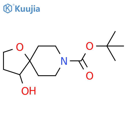 tert-butyl 4-hydroxy-1-oxa-8-azaspiro[4.5]decane-8-carboxylate structure