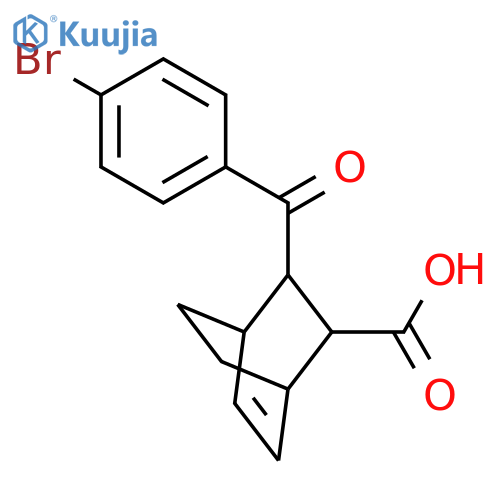 BICYCLO[2.2.2]OCT-5-ENE-2-CARBOXYLIC ACID, 3-(4-BROMOBENZOYL)- structure
