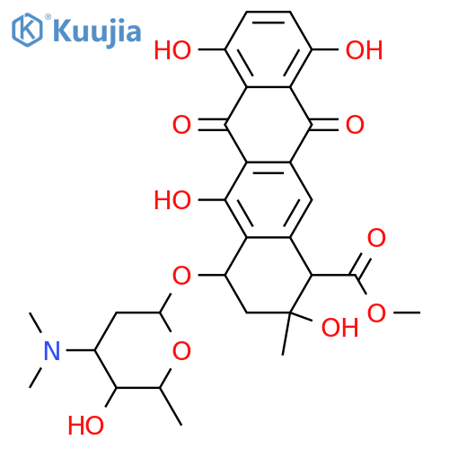 Auramycin F; 9-Epimer, 1-hydroxy, 4A-deglycosyl structure