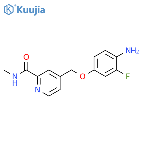 2-Pyridinecarboxamide, 4-[(4-amino-3-fluorophenoxy)methyl]-N-methyl- structure