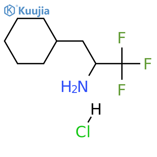 3-Cyclohexyl-1,1,1-trifluoropropan-2-amine Hydrochloride structure