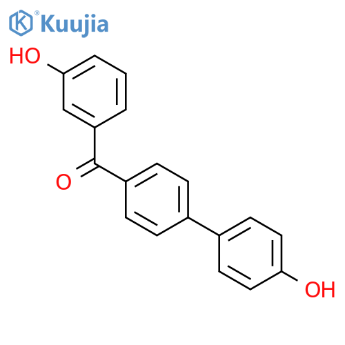 METHANONE, (4'-HYDROXY[1,1'-BIPHENYL]-4-YL)(3-HYDROXYPHENYL)- structure