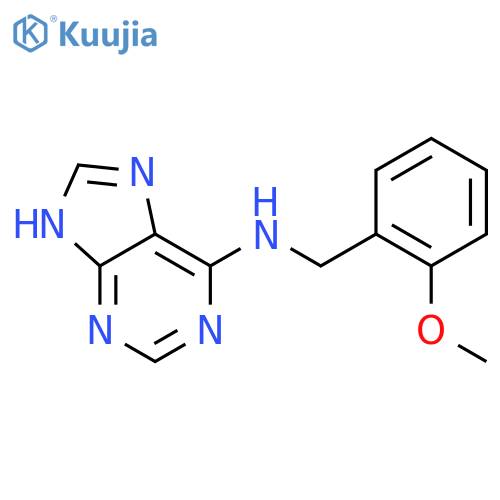 9H-Purin-6-amine,N-[(2-methoxyphenyl)methyl]- structure