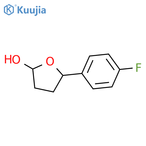 2-FURANOL, 5-(4-FLUOROPHENYL)TETRAHYDRO- structure
