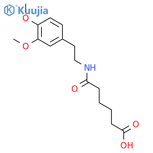 6-2-(3,4-Dimethoxyphenyl)ethylamino-6-oxo-hexanoic Acid structure