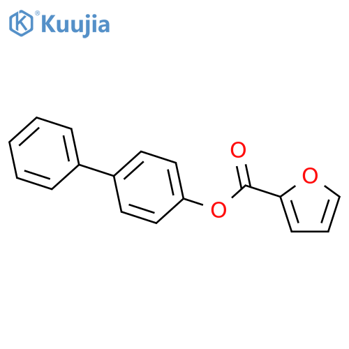 2-Furancarboxylic acid,[1,1'-biphenyl]-4-yl ester structure