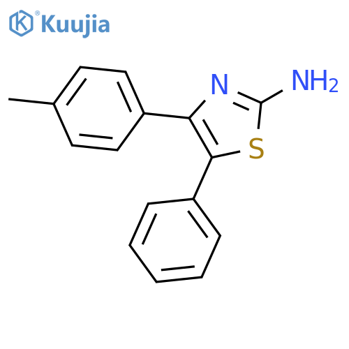 4-(4-methylphenyl)-5-phenyl-1,3-thiazol-2-amine structure