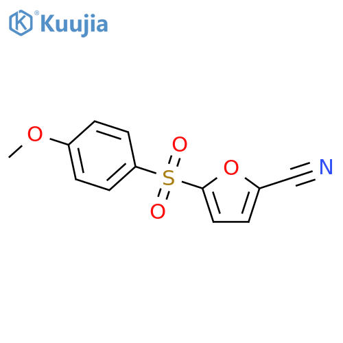 2-Furancarbonitrile,5-[(4-methoxyphenyl)sulfonyl]- structure