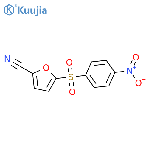 2-Furancarbonitrile,5-[(4-nitrophenyl)sulfonyl]- structure