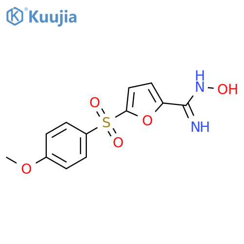 2-Furancarboximidamide,N-hydroxy-5-[(4-methoxyphenyl)sulfonyl]- structure