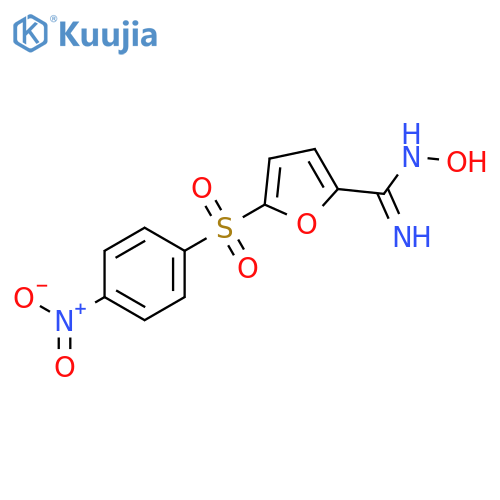 2-Furancarboximidamide,N-hydroxy-5-[(4-nitrophenyl)sulfonyl]- structure