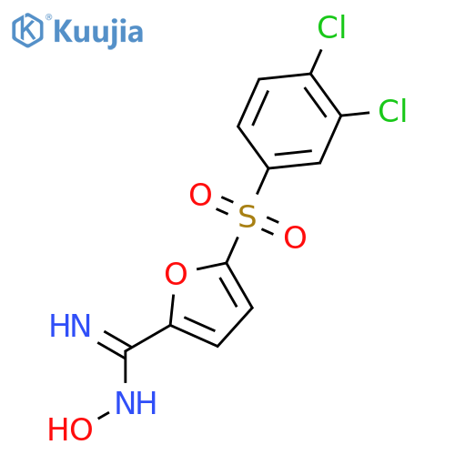 2-Furancarboximidamide,5-[(3,4-dichlorophenyl)sulfonyl]-N-hydroxy- structure