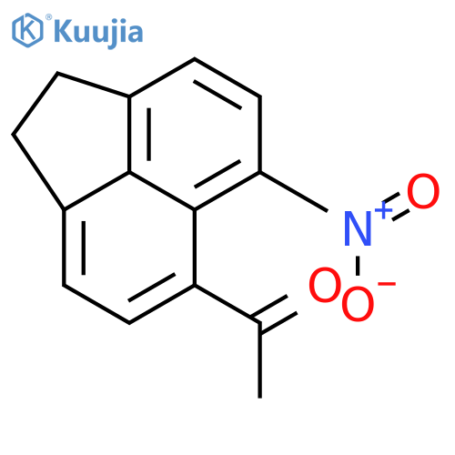 1-(6-nitro-1,2-dihydroacenaphthylen-5-yl)ethan-1-one structure