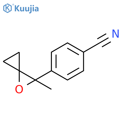 Benzonitrile, 4-(2-methyl-1-oxaspiro[2.2]pent-2-yl)- structure