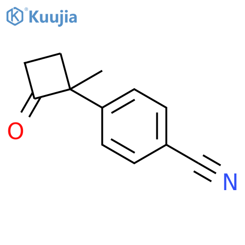 Benzonitrile, 4-(1-methyl-2-oxocyclobutyl)- structure