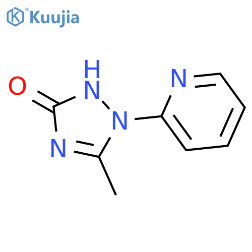 3H-1,2,4-TRIAZOL-3-ONE, 1,2-DIHYDRO-5-METHYL-1-(2-PYRIDINYL)- structure