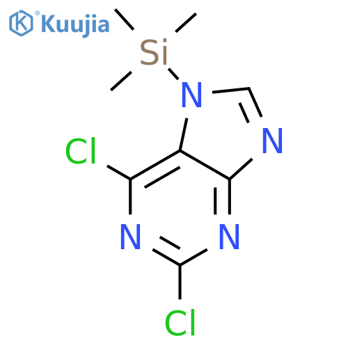 7H-Purine, 2,6-dichloro-7-(trimethylsilyl)- structure