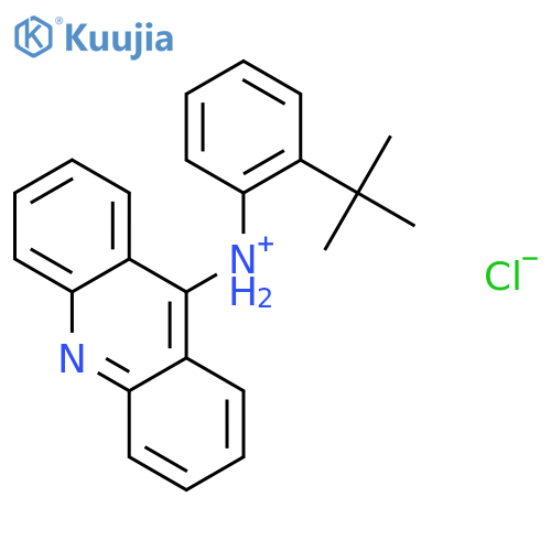 N-(2-tert-butylphenyl)acridin-9-aminium chloride structure
