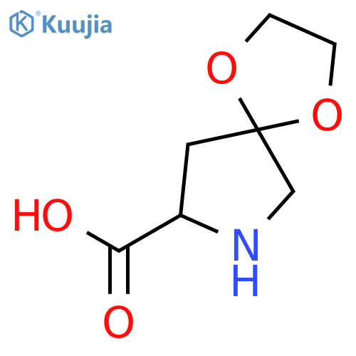 1,4-Dioxa-7-azaspiro[4.4]nonane-8-carboxylicacid, (S)- (9CI) structure