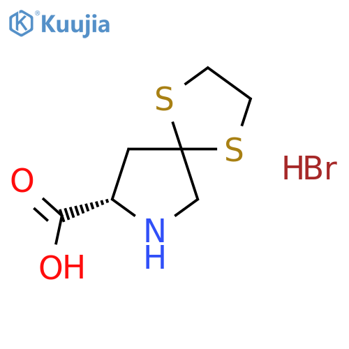 1,4-Dithia-7-azaspiro[4,4]nonane-8-carboxylic acid hydrobromide structure