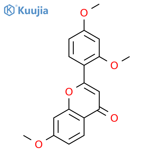 4H-1-Benzopyran-4-one, 2-(2,4-dimethoxyphenyl)-7-methoxy- structure