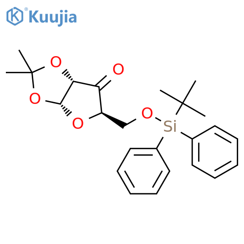 (3aR,5R,6aS)-5-{[(tert-butyldiphenylsilyl)oxy]methyl}-2,2-dimethyl-tetrahydro-2H-furo[2,3-d][1,3]dioxol-6-one structure